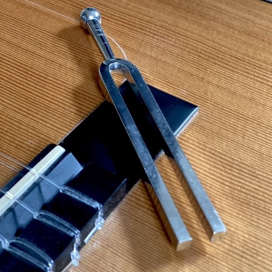 Tuning forks: pitch of A