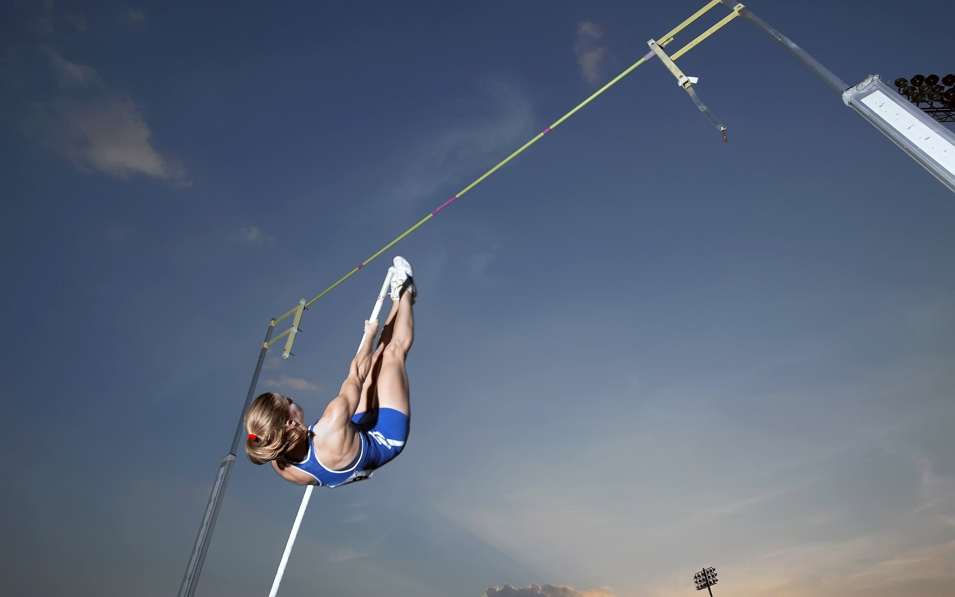 Pole vault: energy balance