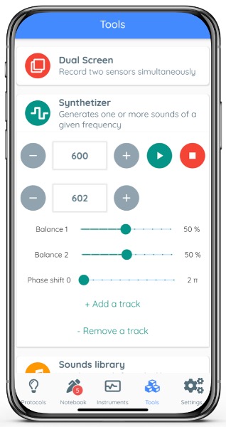 Acoustic beat with FizziQ