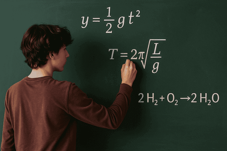 Add mathematical formulas to the experiment notebook