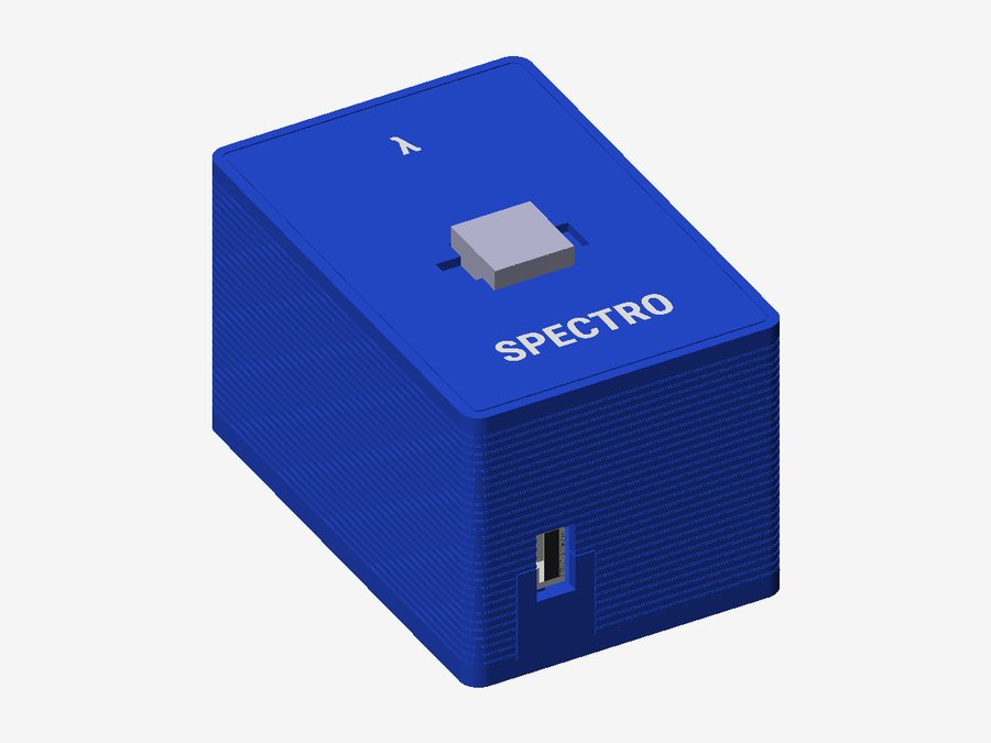 Spectromètre : boîte de mesure à cuvette