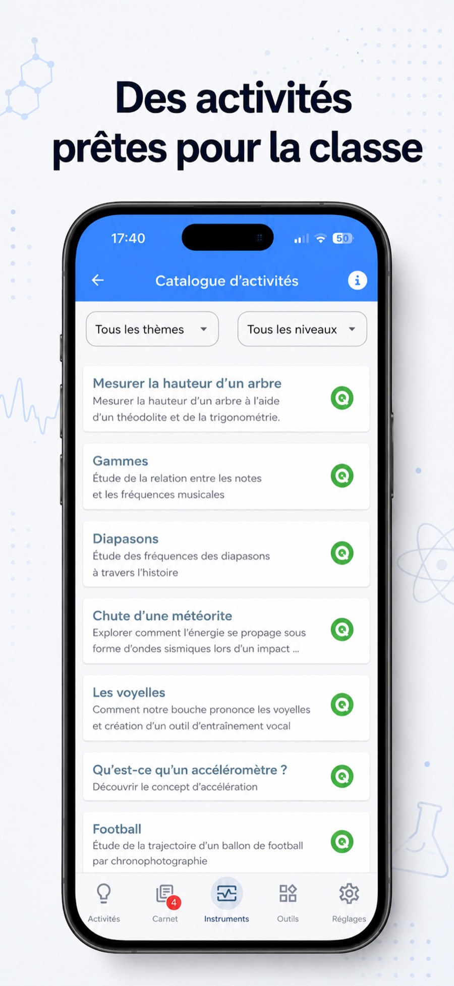 Catalogue d'activités prêtes pour la classe