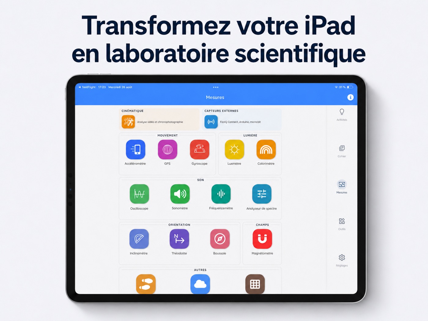 Exploration et analyse des données sur iPad