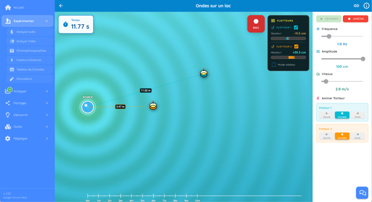 Waves on a lake simulation - FizziQ Web