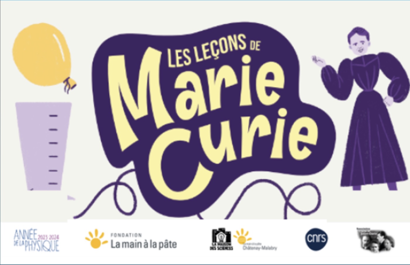 Illustration de l'activité Marie Curie : mettre l'air en évidence