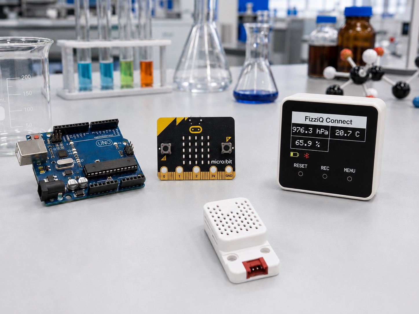 Doing science with Arduino, micro:bit and ESP32: measuring and analyzing with FizziQ